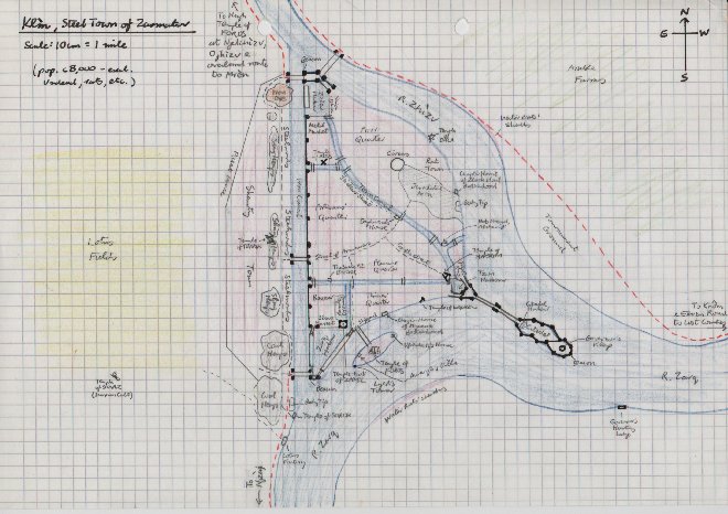 sketch map of Klin